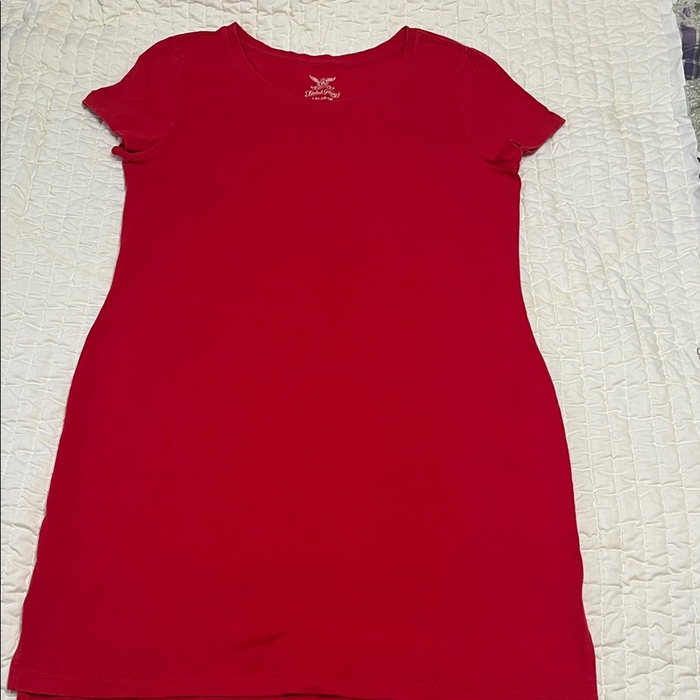 Faded Glory Red Women's cotton/spandex  Dress size Large